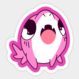 Pink baby Shark Sticker